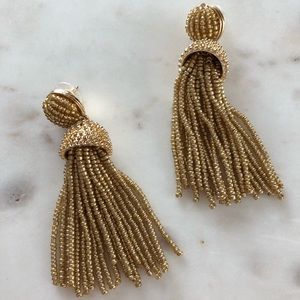 Baublebar rubina Gold tassel earrings